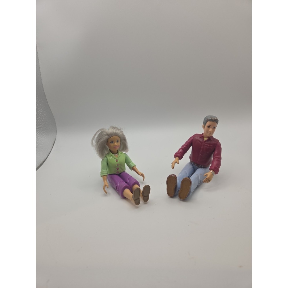 Mattel Dollhouse Fisher Price Loving Family Mom Dad Doll Rooted Blonde Hair
